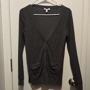 dELiA*s Charcoal Women's Cardigan Sweater